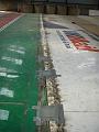 Corners levelled - going under carpet